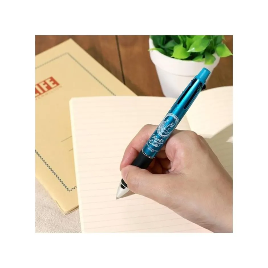 Maison Ghibli Writing-4 Colours Ballpointpen Blue - Howl'S Moving Ca