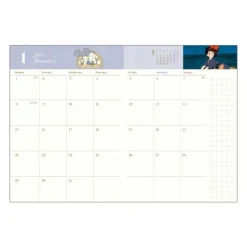 Maison Ghibli Schedule Diaries And Calendars-2024 Diary Kiki On Her Broom - Kiki'S Delivery Service