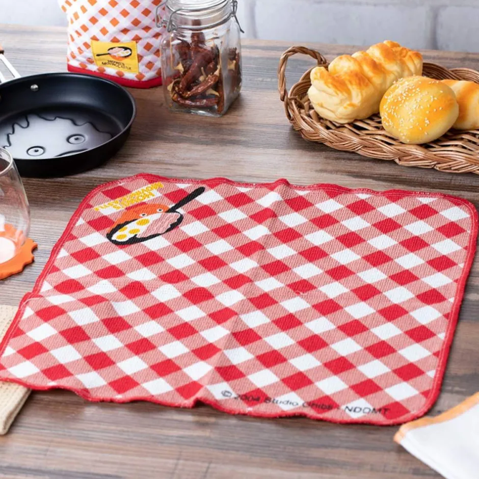 Maison Ghibli Kitchenware-2 Pcs Set Kitchen Towel Calcifer - Howl'S Moving Castle