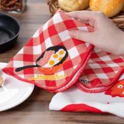 Maison Ghibli Kitchenware-2 Pcs Set Kitchen Towel Calcifer - Howl'S Moving Castle