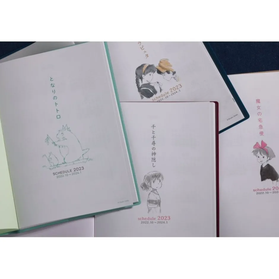 Maison Ghibli Schedule Diaries And Calendars-2023 Schedule Book Freefall - Spirited Away