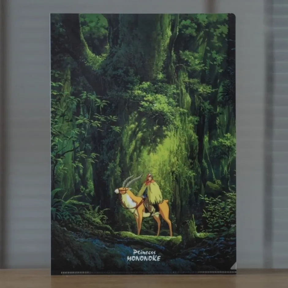 Maison Ghibli Storage-A4 Size Clear Folder Ashitaka In The Woods - Princesse Mononoke