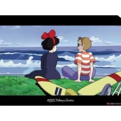 Maison Ghibli Storage-A4 Size Clear Folder Kiki & Tombo By The Sea - Kiki'S Delivery Servic