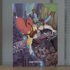 Maison Ghibli Storage-A4 Size Clear Folder Power Of Volucite Crystal - Castle In The Sky