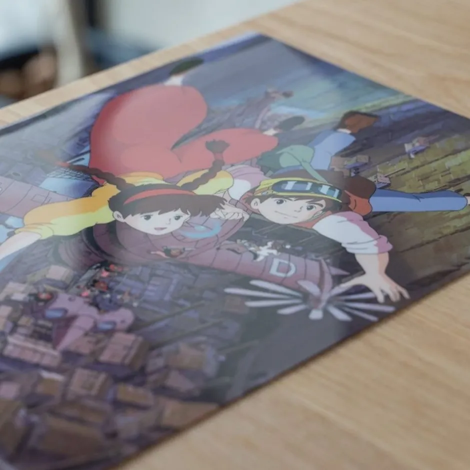 Maison Ghibli Storage-A4 Size Clear Folder Power Of Volucite Crystal - Castle In The Sky