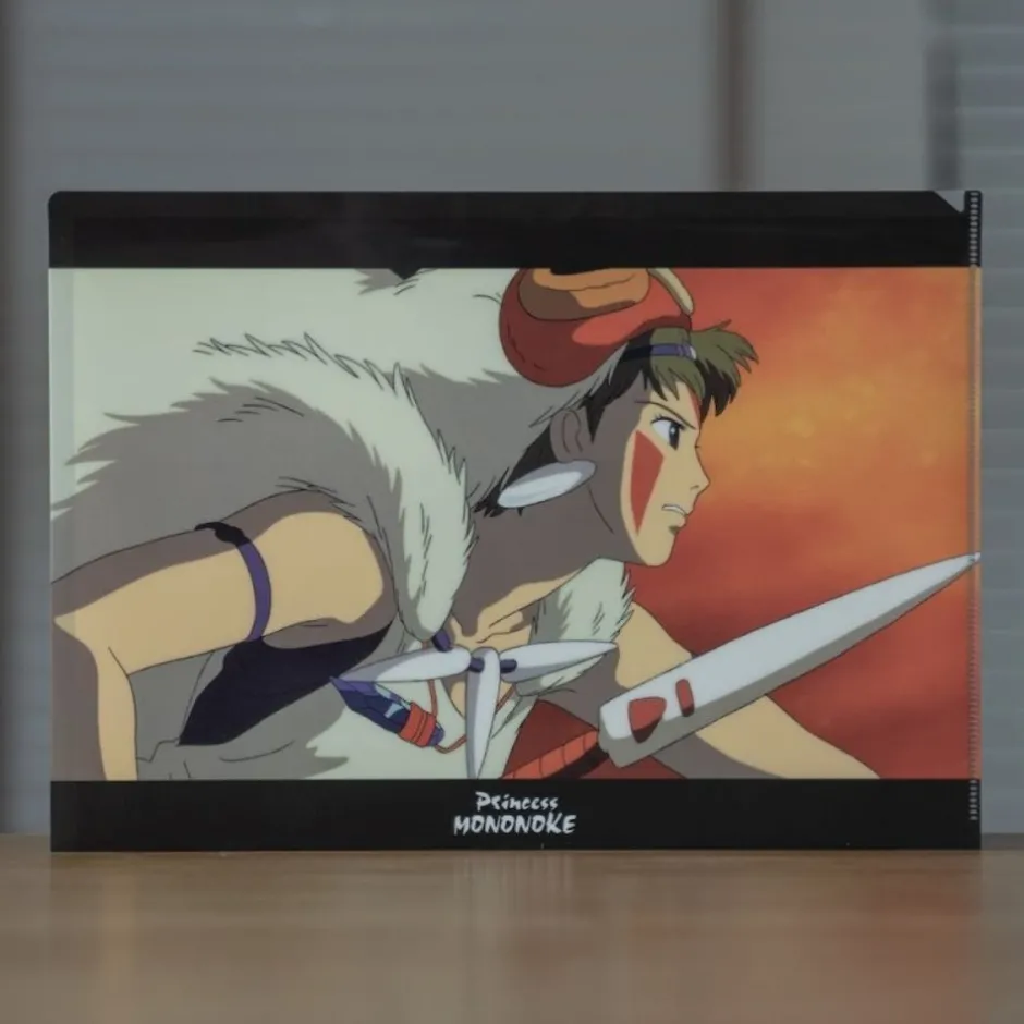 Maison Ghibli Storage-A4 Size Clear Folder The Fight - Princesse Mononoke