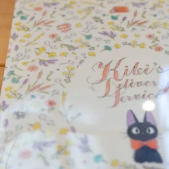 Maison Ghibli Storage-A4 Size Clear With 3 Flaps Flowers - Kiki'S Delivery Service
