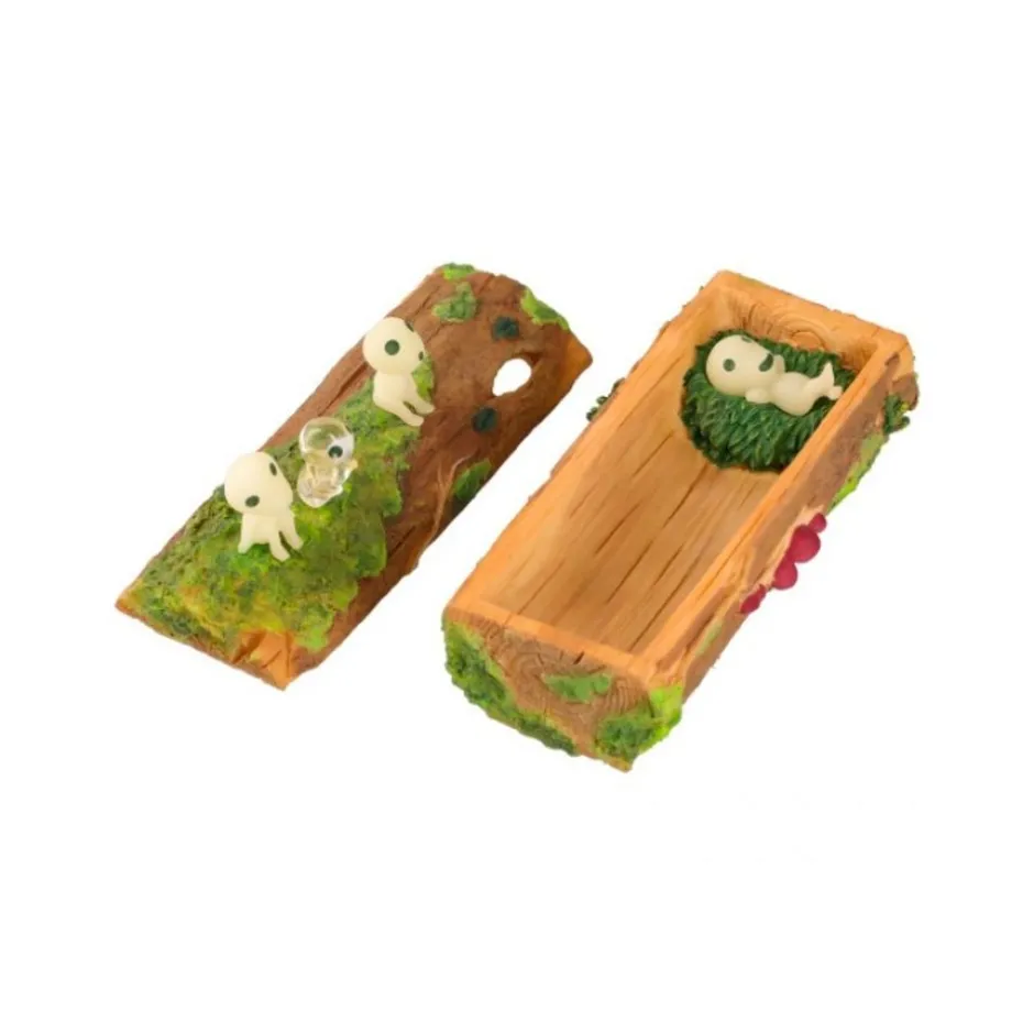 Maison Ghibli Jewellery Boxes-Accessory Case Kodama Having A Rest - Princess Mononoke