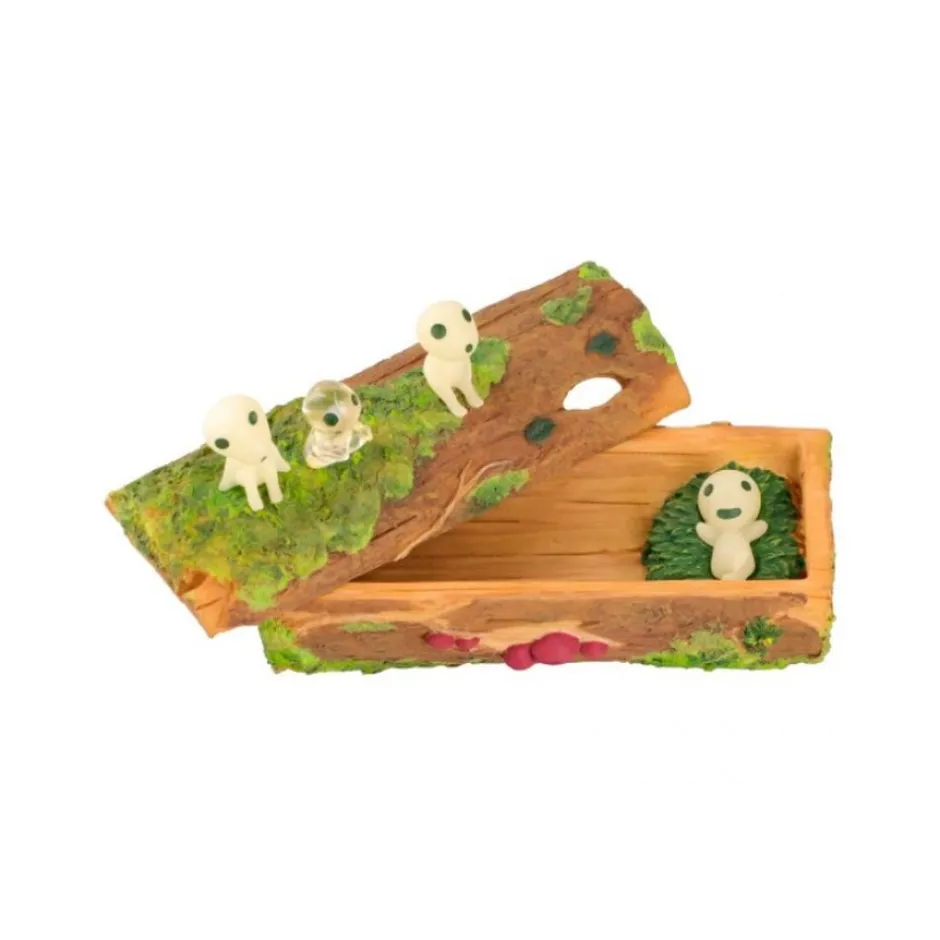Maison Ghibli Jewellery Boxes-Accessory Case Kodama Having A Rest - Princess Mononoke