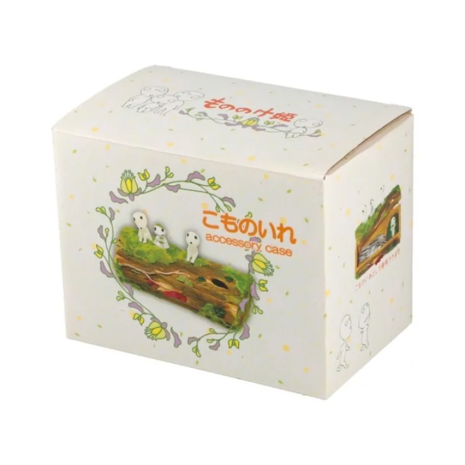 Maison Ghibli Jewellery Boxes-Accessory Case Kodama Having A Rest - Princess Mononoke