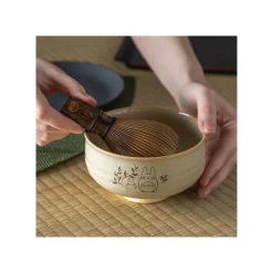 Maison Ghibli Kitchenware-Akahada-Yaki Matcha Tea Bowl & Whisk - My Neighbor Totoro