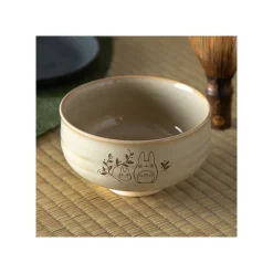Maison Ghibli Kitchenware-Akahada-Yaki Matcha Tea Bowl & Whisk - My Neighbor Totoro