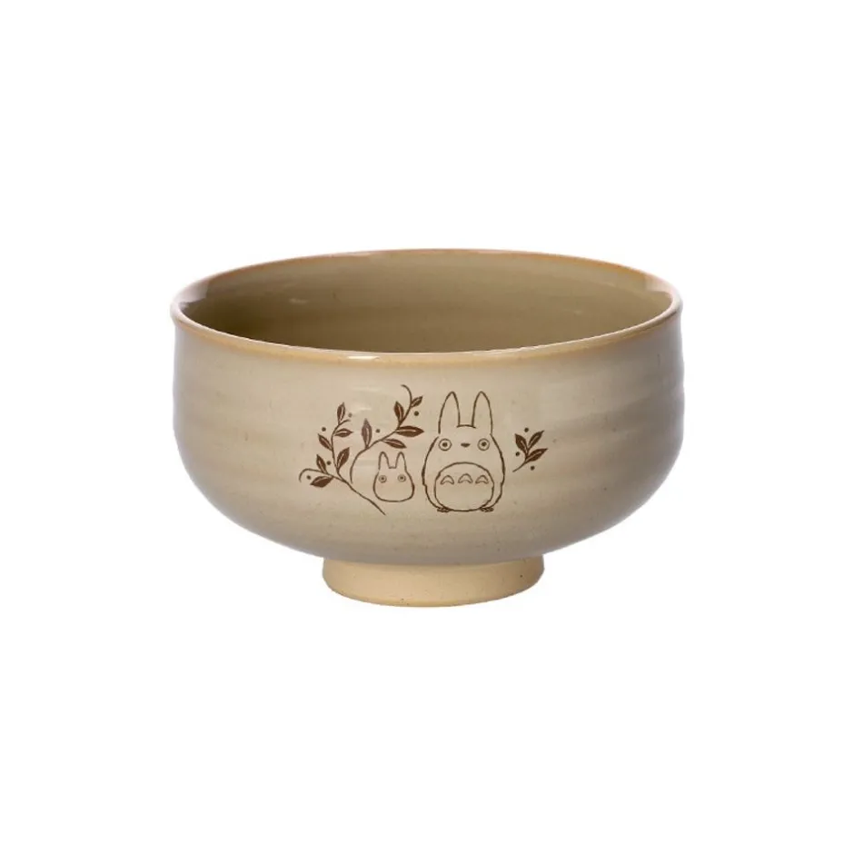 Maison Ghibli Kitchenware-Akahada-Yaki Matcha Tea Bowl & Whisk - My Neighbor Totoro