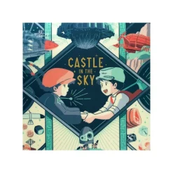 Maison Ghibli Storage-Art Deco Clear Folder A4 - Castle In The Sky