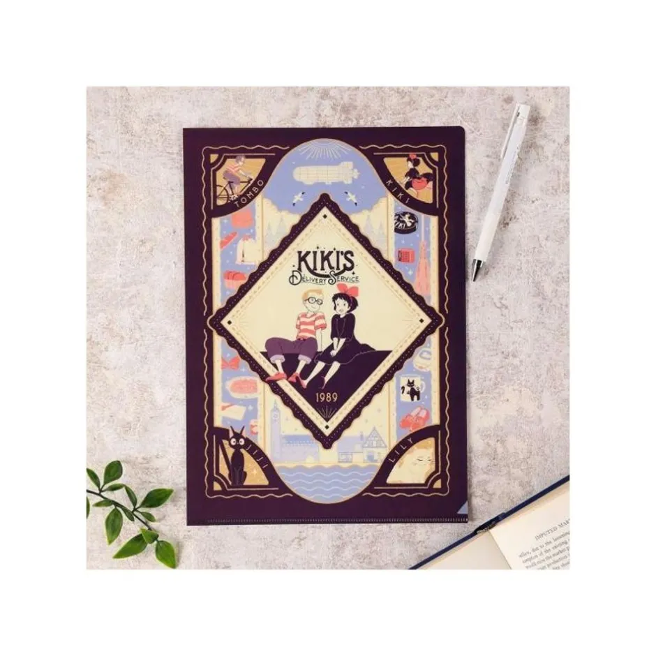 Maison Ghibli Storage-Art Deco Clear Folder A4 - Kiki'S Delivery Service