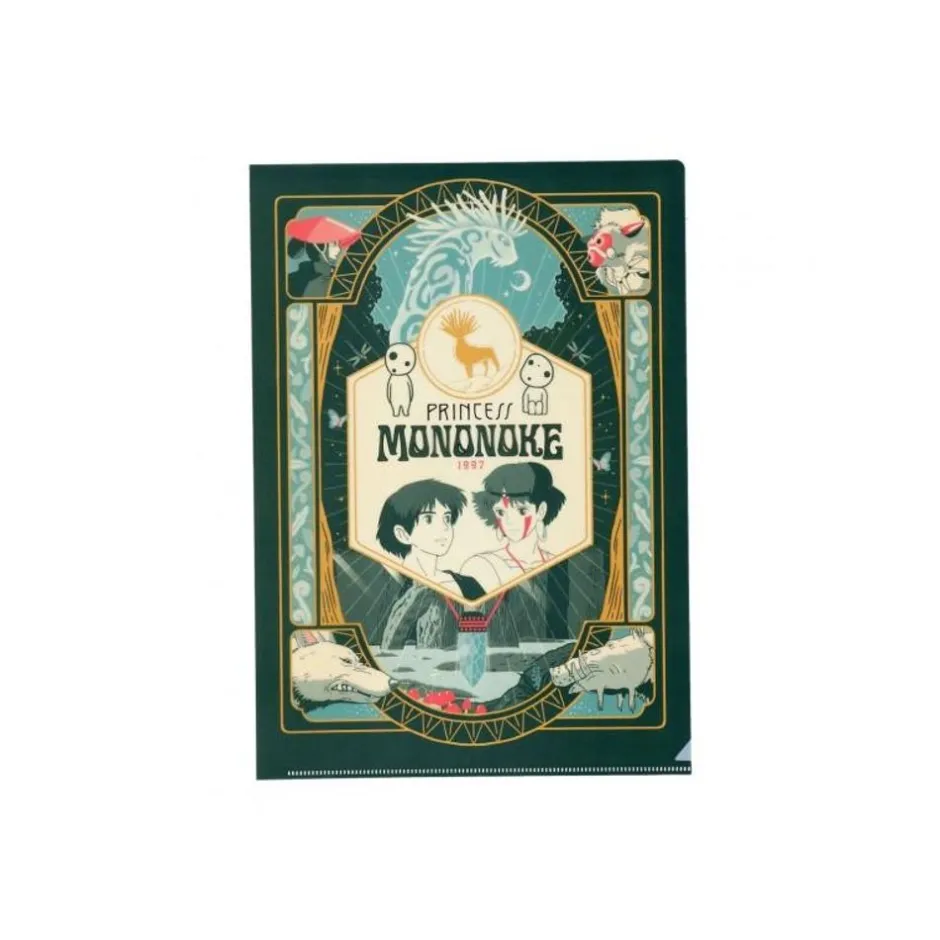 Maison Ghibli Storage-Art Deco Clear Folder A4 - Princess Mononoke