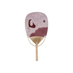 Maison Ghibli Accessories-Bamboo Fan Chihiro & No Face On The Train - Spirited Away