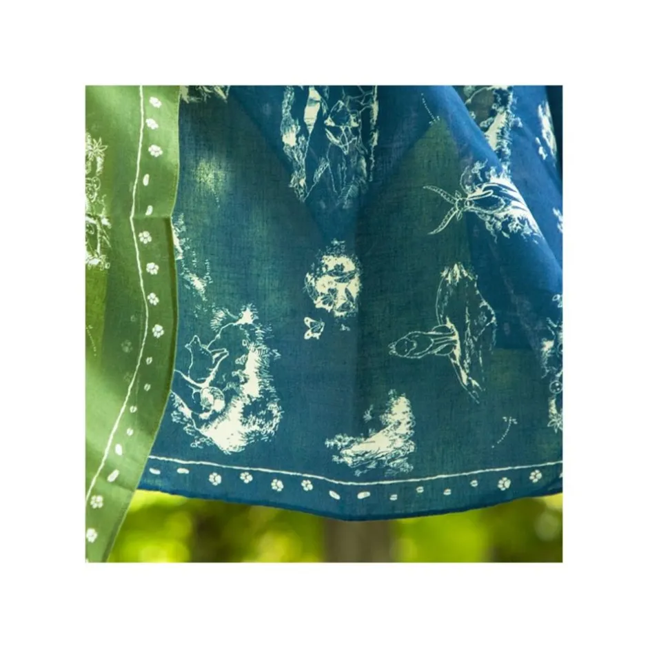 Maison Ghibli Outfits-Bandana Blue Living Together - Princess Mononoke