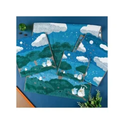 Maison Ghibli Household Linen-Bath Towel Under The Moon 60 X 120 Cm - My Neighbor Totoro