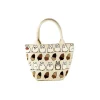 Maison Ghibli Bags-Beige Embroidered Bag Totoro Hazelnut - My Neighbor Totoro