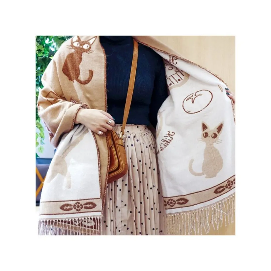 Maison Ghibli Outfits-Beige Stole Jiji - Kiki'S Delivery Service