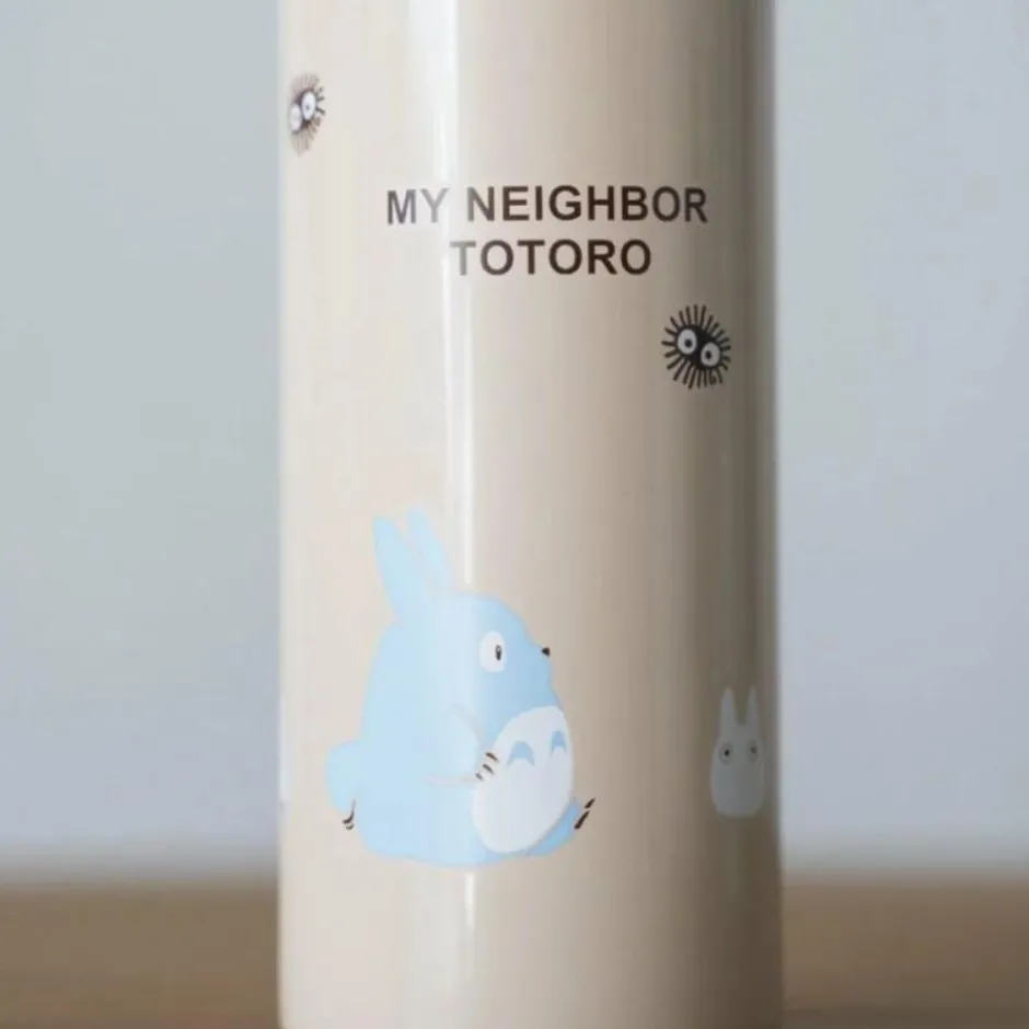 Maison Ghibli Kitchenware-Beige Thermos Bottle 300Ml Forest Stroll - My Neighbor Totoro