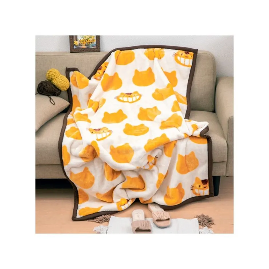 Maison Ghibli Household Linen-Blanket Catbus Silhouette 100X140 Cm - My Neighbor Totoro