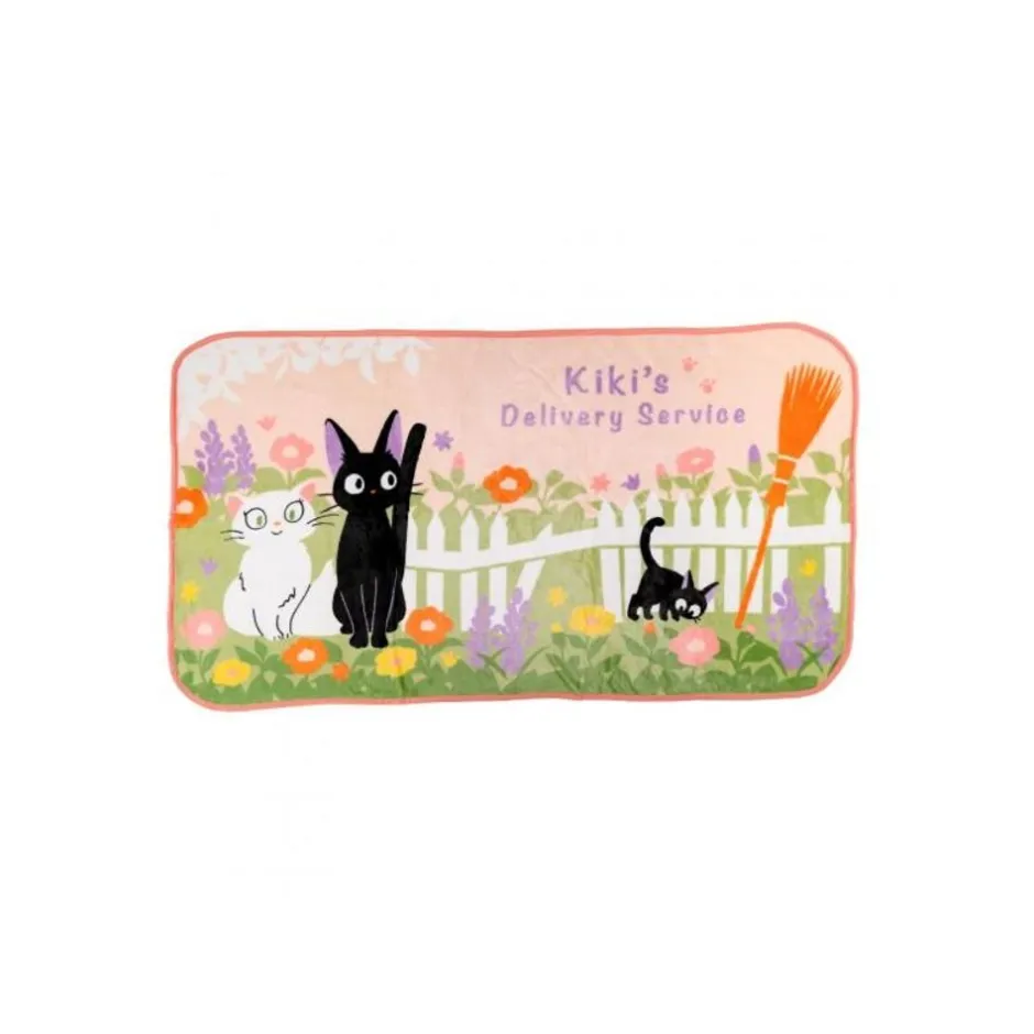 Maison Ghibli Household Linen-Blanket Jiji & Lily Strawberry Arch 80X150 Cm - My Neighbor Totoro