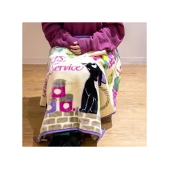 Maison Ghibli Household Linen-Blanket Jiji Grappes 70X100 Cm - Kiki'S Delivery Service