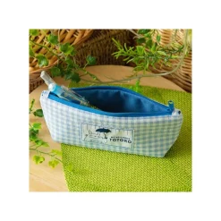 Maison Ghibli Storage-Blue Checkered Pencil Case - My Neighbor Totoro