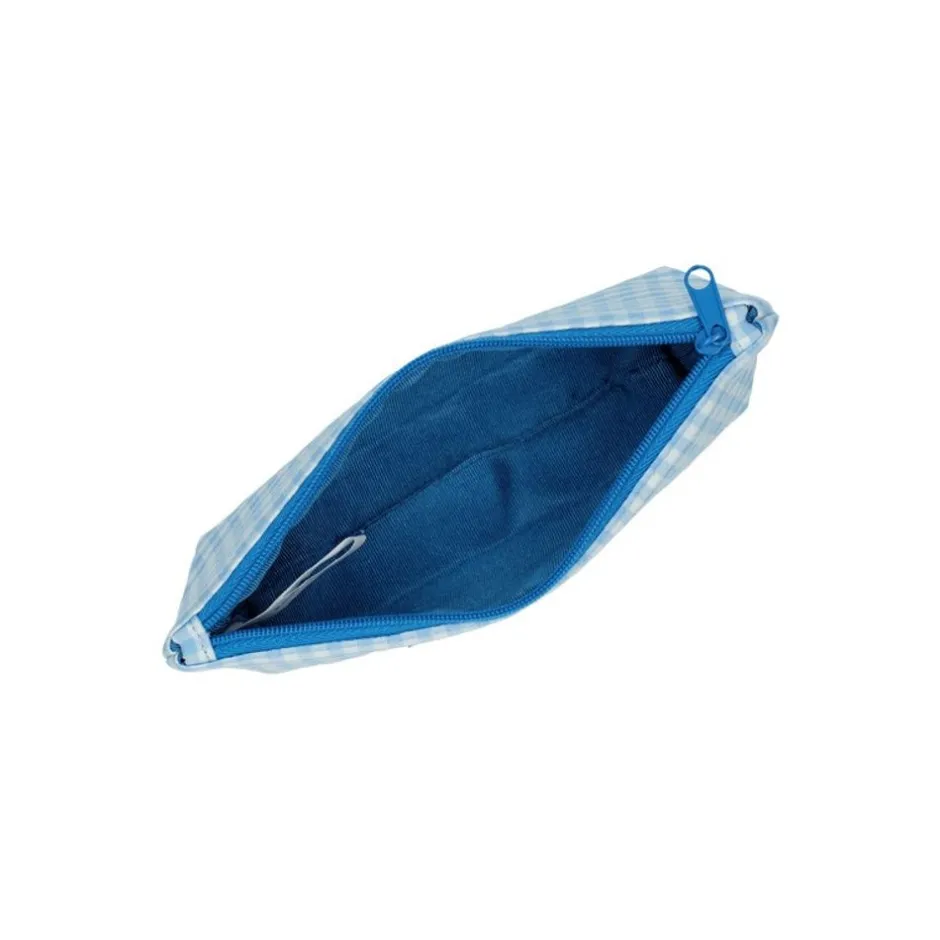 Maison Ghibli Storage-Blue Checkered Pencil Case - My Neighbor Totoro
