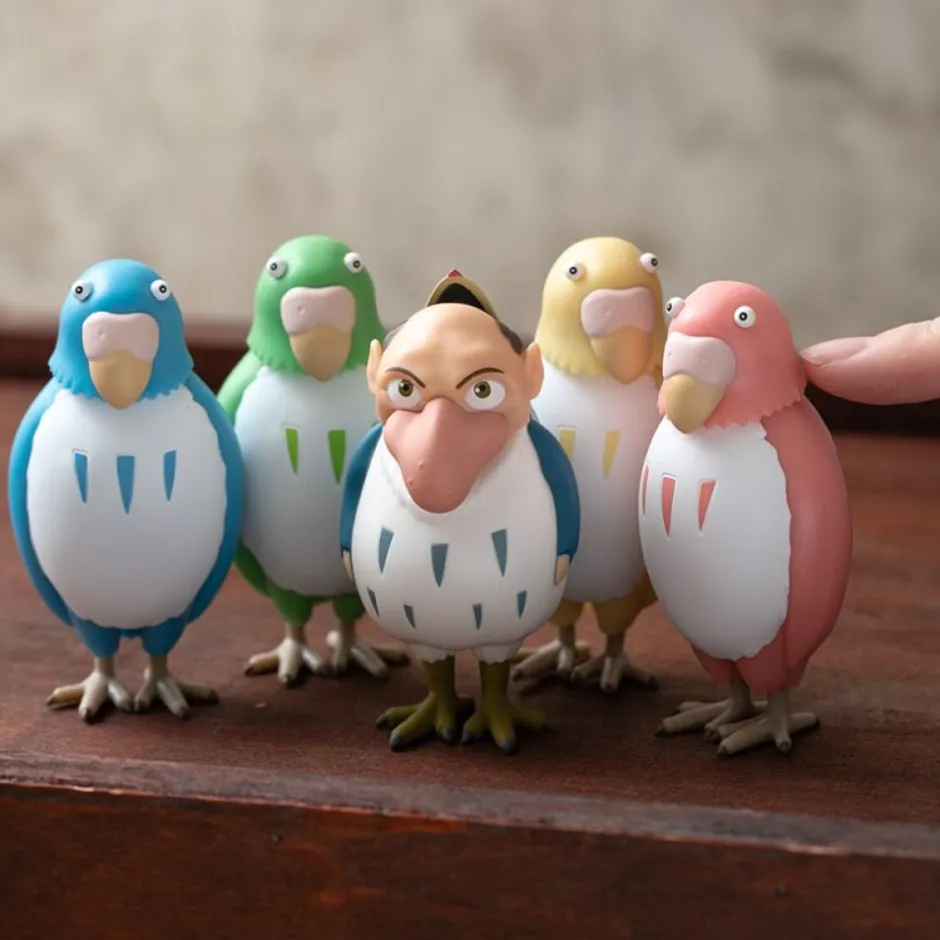 Maison Ghibli Toys-Bobble Head Figurine Red Parakeet - The Boy And The Heron