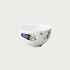 Maison Ghibli Kitchenware-Bowl 13Cm Totoro Eggplant And Flower - My Neighbor Totoro