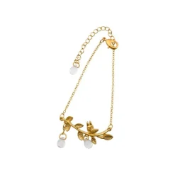 Maison Ghibli Jewellery-Braclet Totoro White Hidden In A Leaf - My Neighbor Totoro