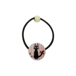 Maison Ghibli Accessories-Buttton Style Hair Band Jiji Stripe - Kiki'S Delivery Service