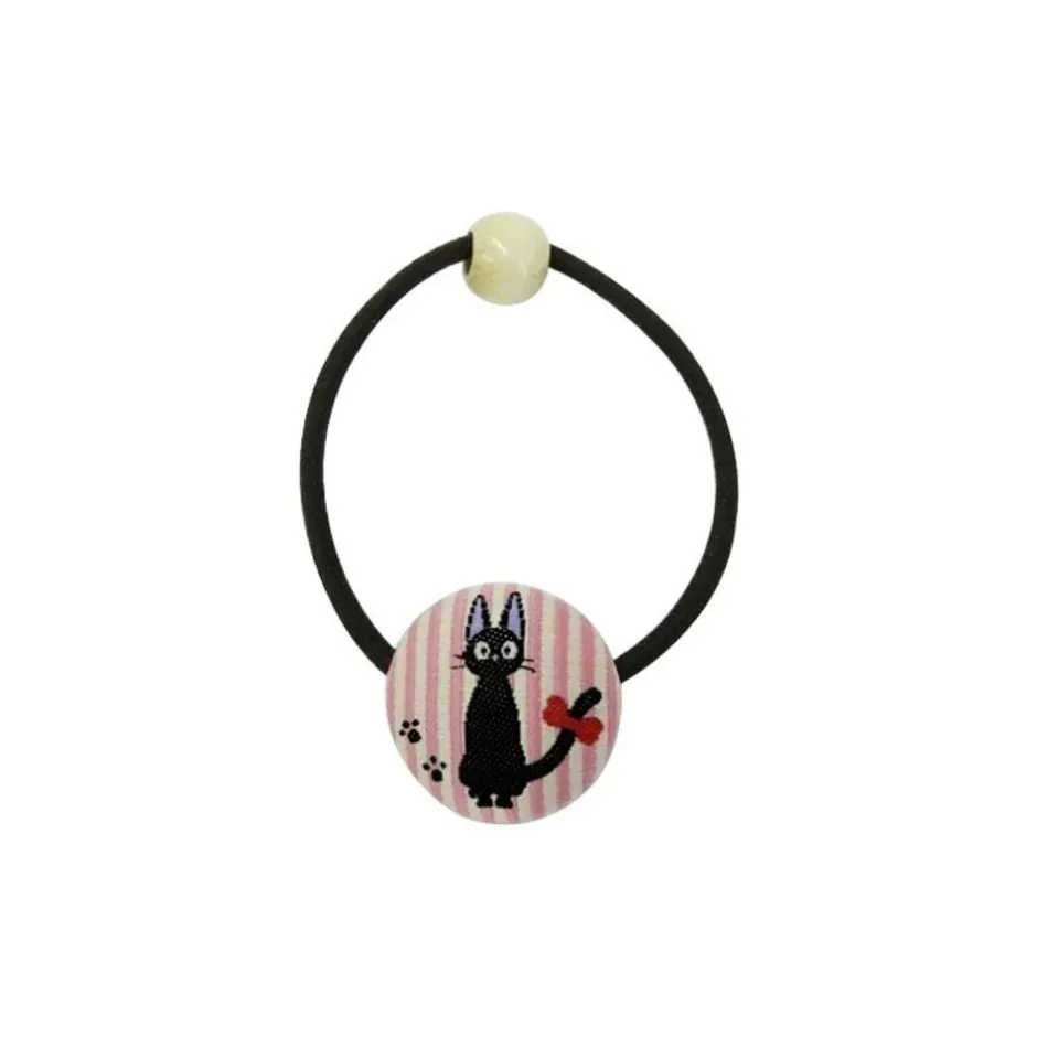 Maison Ghibli Accessories-Buttton Style Hair Band Jiji Stripe - Kiki'S Delivery Service