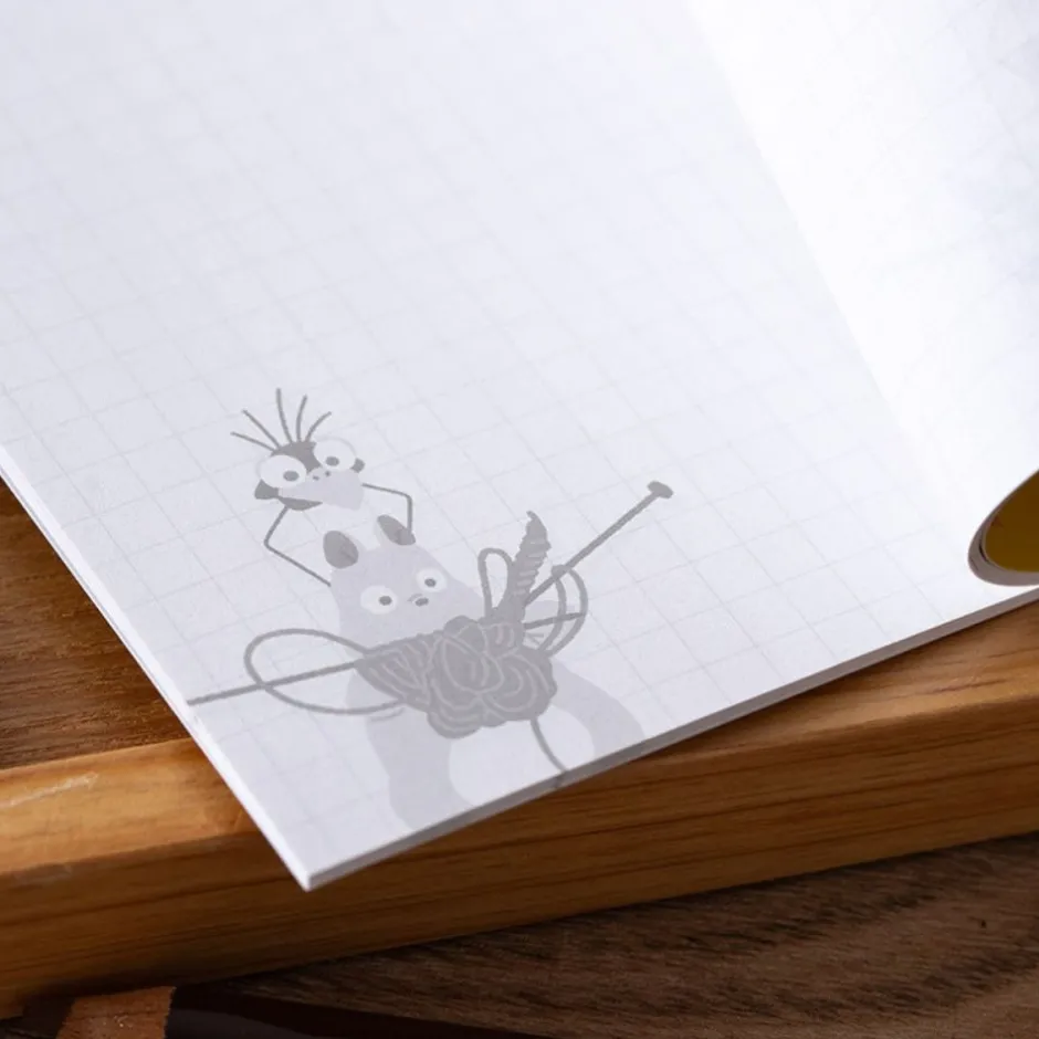Maison Ghibli Notebooks And Notepads-Carnet De Notes B6 Knitting Lesson - Spirited Away