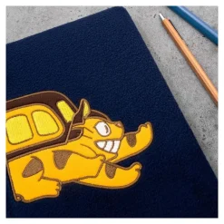 Maison Ghibli Notebooks And Notepads-Catbus Plush Journal - My Neighbor Totoro