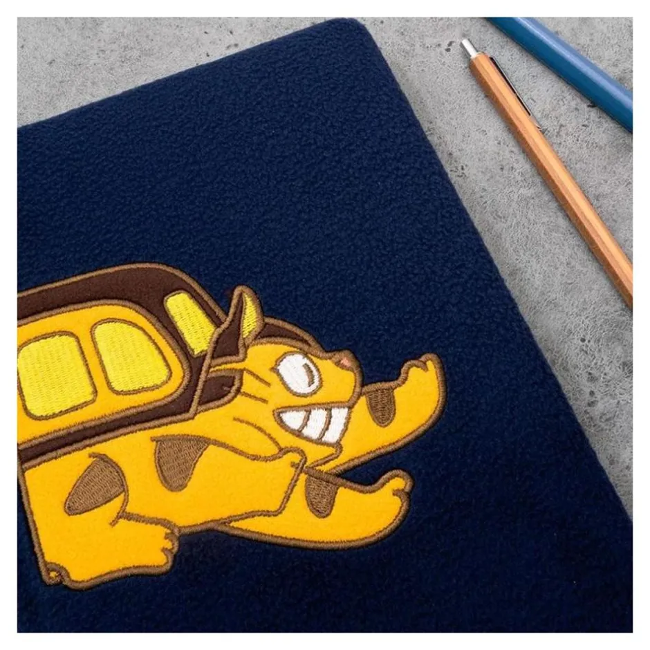 Maison Ghibli Notebooks And Notepads-Catbus Plush Journal - My Neighbor Totoro