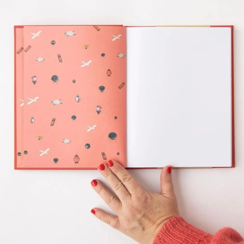 Maison Ghibli Notebooks And Notepads-Chihiro & No Face Cloth Sketchbook - Spirited Away