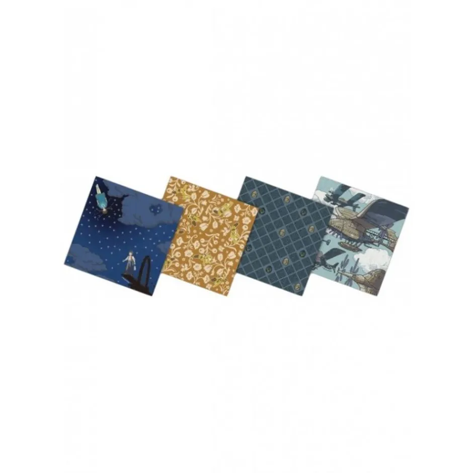 Maison Ghibli Postcards And Letter Papers-Chiyogami Paper - Castle In The Sky