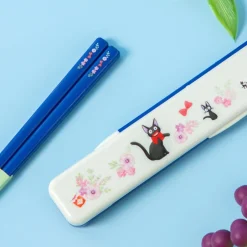 Maison Ghibli Kitchenware-Chopsticks Box Set 18Cm Jiji Flower Garland - Kiki'S Delivery Service