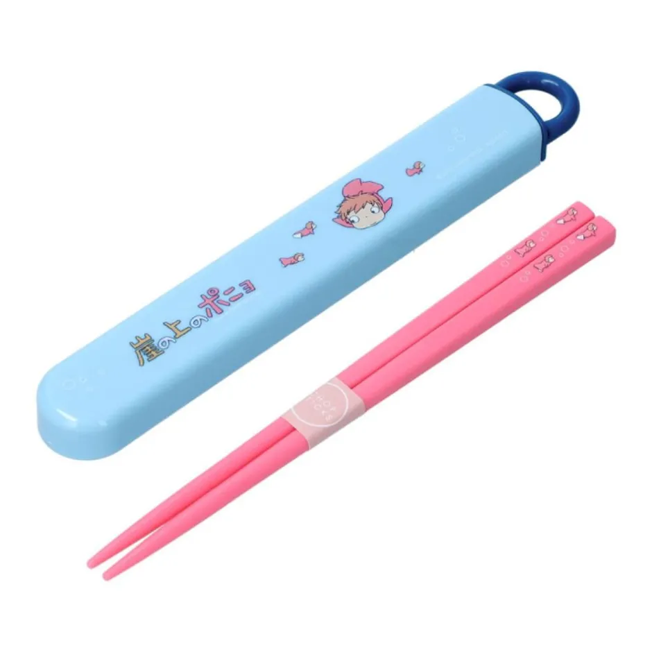 Maison Ghibli Kitchenware-Chopsticks Box Set 16,5Cm Ponyo In The Ocean - Ponyo On The Cliff