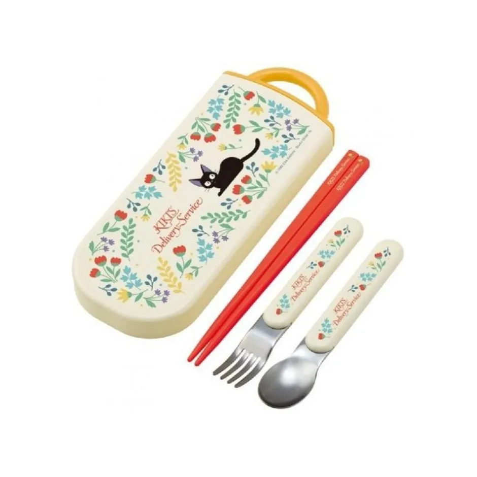 Maison Ghibli Kitchenware-Chopsticks Spoon Fork Box Set Botanical Garden - Kiki'S Delivery Serv