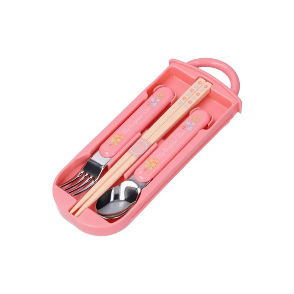 Maison Ghibli Kitchenware-Chopsticks Spoon Fork Set Mei & Totoro - My Neighbor Totoro