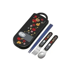 Maison Ghibli Kitchenware-Chopsticks Spoon Fork Set No Face & Lantern - Spirited Away
