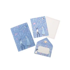 Maison Ghibli Postcards And Letter Papers-Clear Folder & Letter Set Sophie And Haru - Howl'S Moving Castle