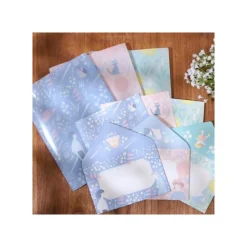 Maison Ghibli Postcards And Letter Papers-Clear Folder & Letter Set Sophie And Haru - Howl'S Moving Castle