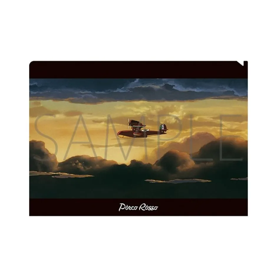 Maison Ghibli Storage-Clear Folder A4 Savoia Sunset - Porco Rosso