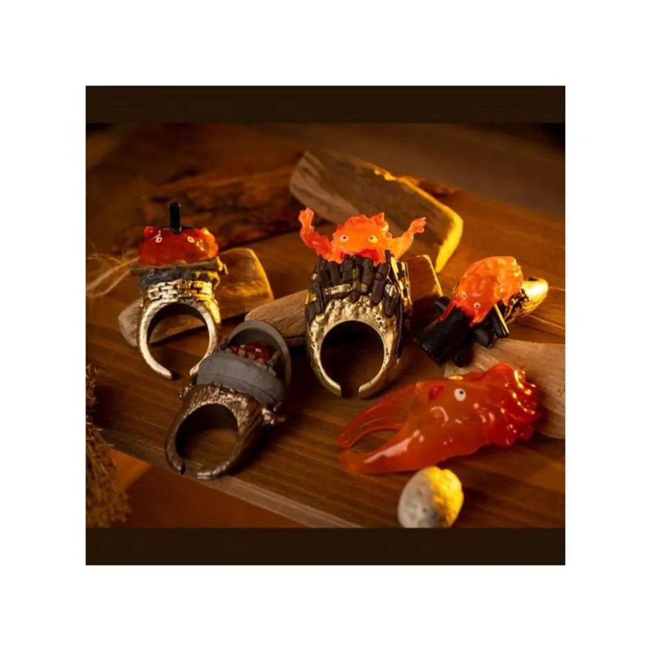 Maison Ghibli Figurines-Collection Calcifer Assorted 6 Rings - Howl'S Moving Castle